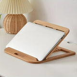 Foldable Wooden laptop Stand