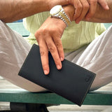 Black Leather Organizer Wallet