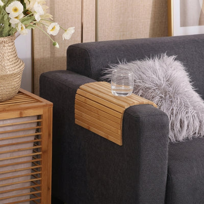 Non-Slip Sofa Armrest Organizer Tray for Phone, Remote & Drinks