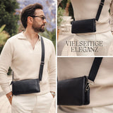 Man's luxury 2 in 1 cross body and hand bag