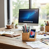 2-in-1 Bamboo Stationery Holder