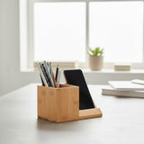 2-in-1 Bamboo Stationery Holder