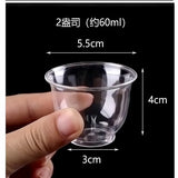 Reusable and Disposable Transparent Plastic Cups
