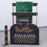 Salah Organizer – All-in-One Prayer Mat with Quran Stand