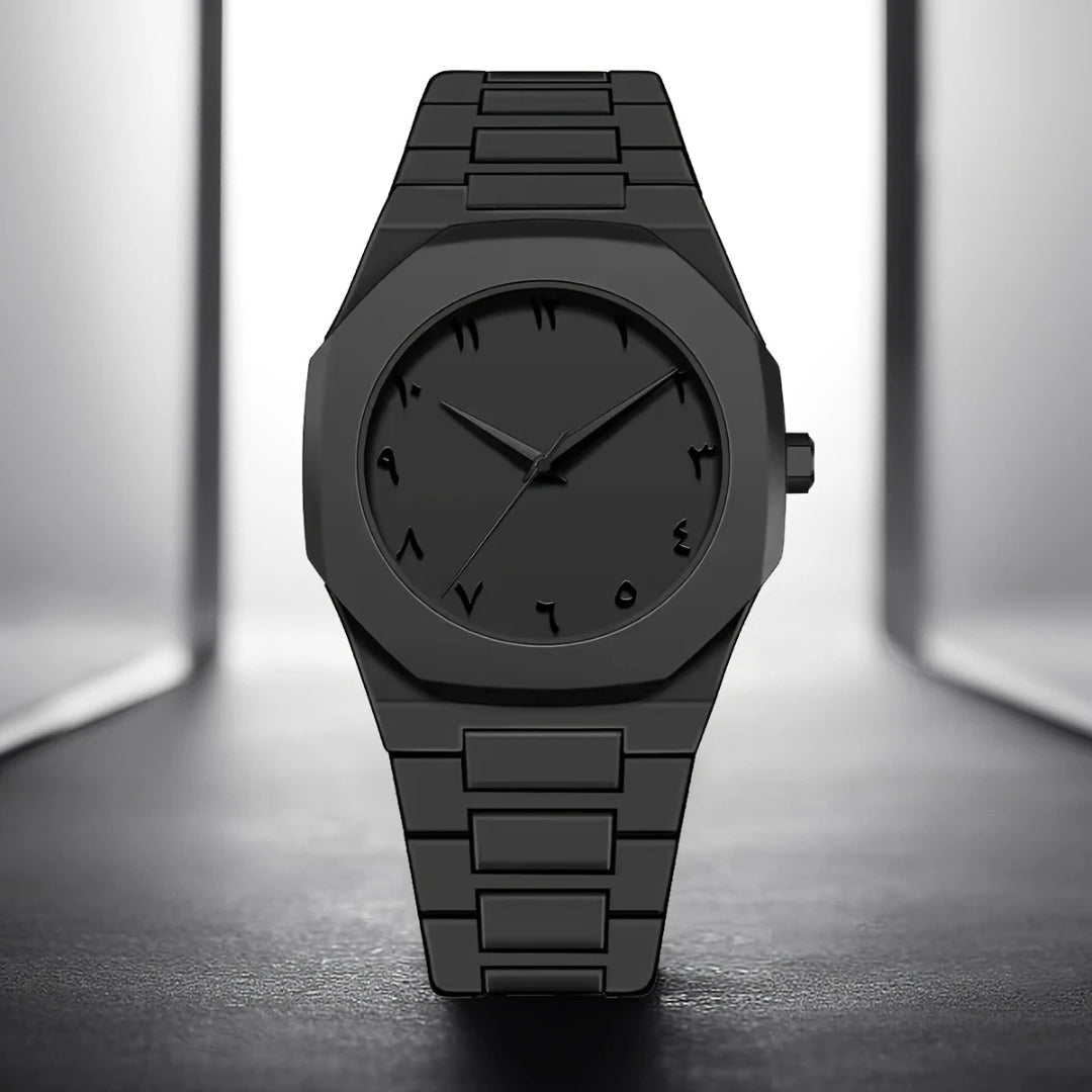 Black Arabic Aura Watch