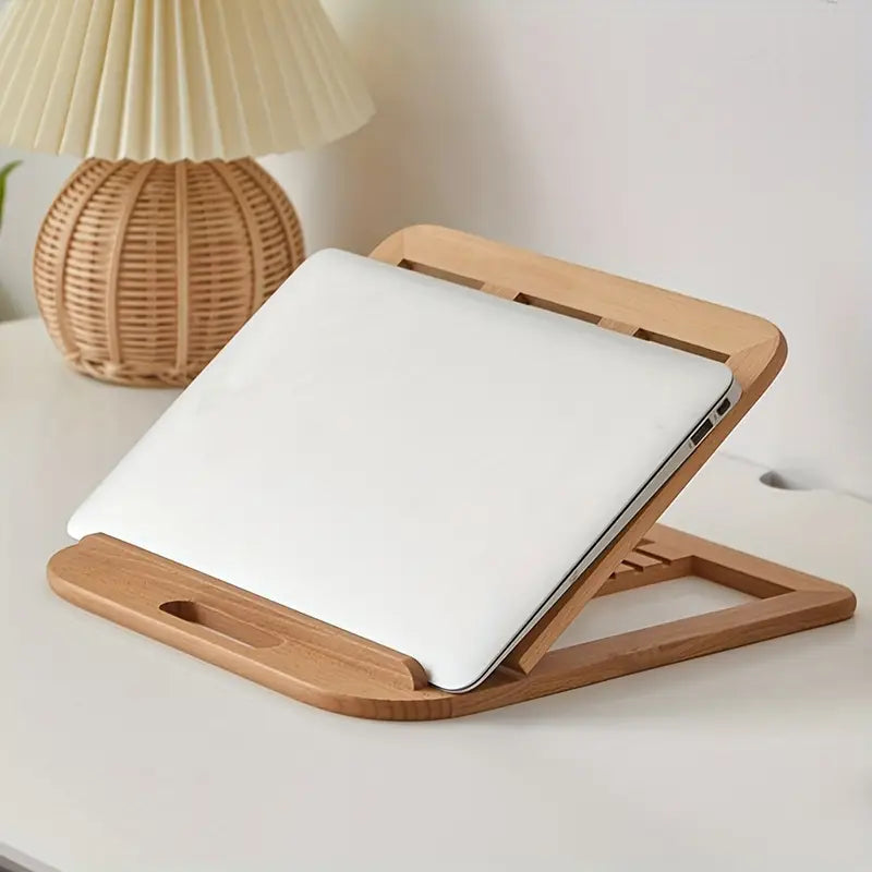 Foldable Wooden laptop Stand