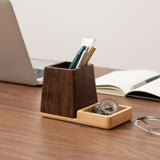 2-in-1 Wooden Pen Holder