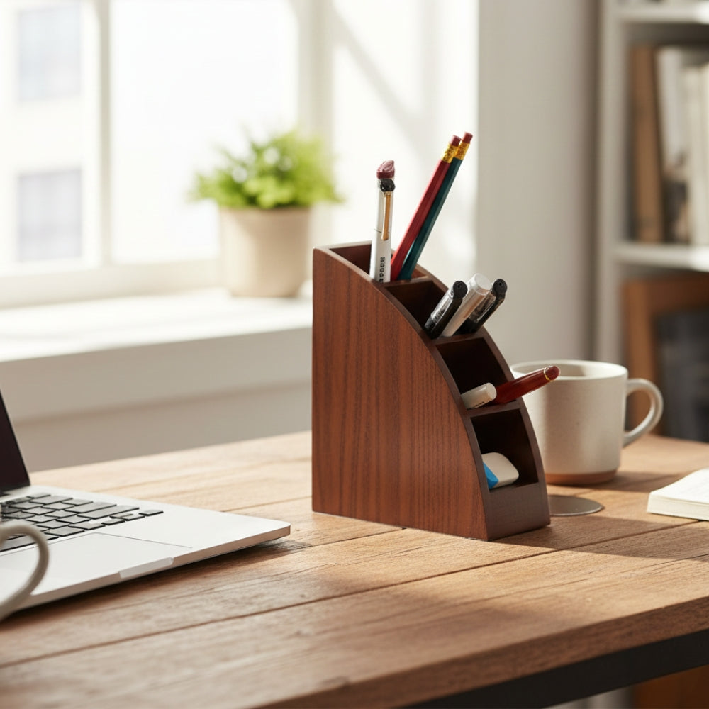 Tiered Curved Stationery Holder