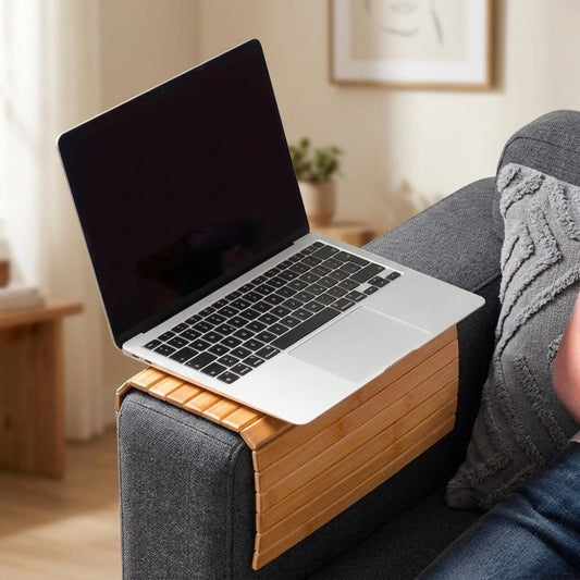 Non-Slip Sofa Armrest Organizer Tray for Phone, Remote & Drinks