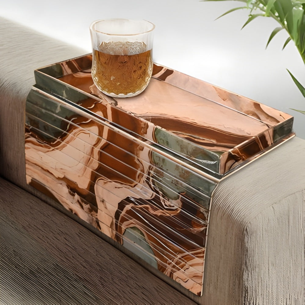Earth Marble Flexible Sofa Tray