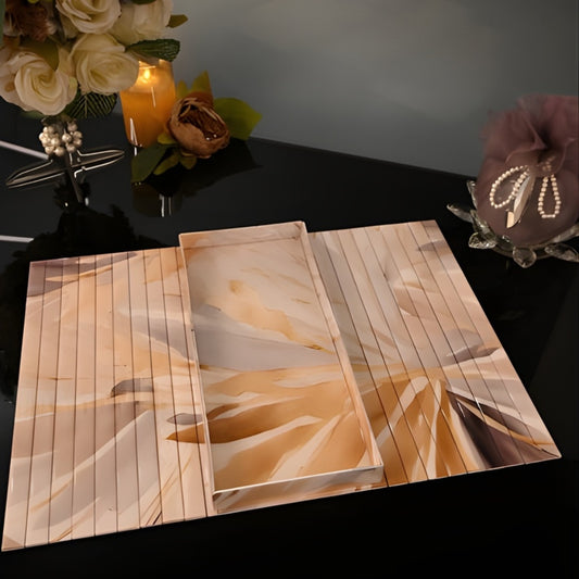 Golden Bloom Sofa Tray