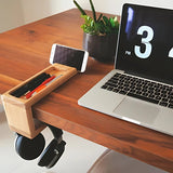 Wooden Head Phone Holder Desk Organizer