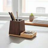 2-in-1 Wooden Pen Holder