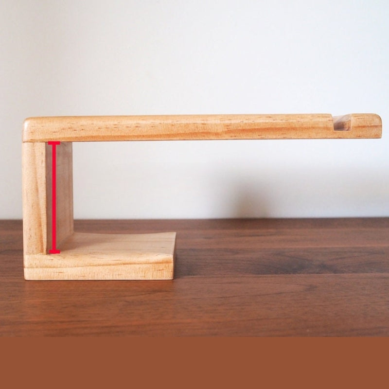 Wooden Head Phone Holder Desk Organizer