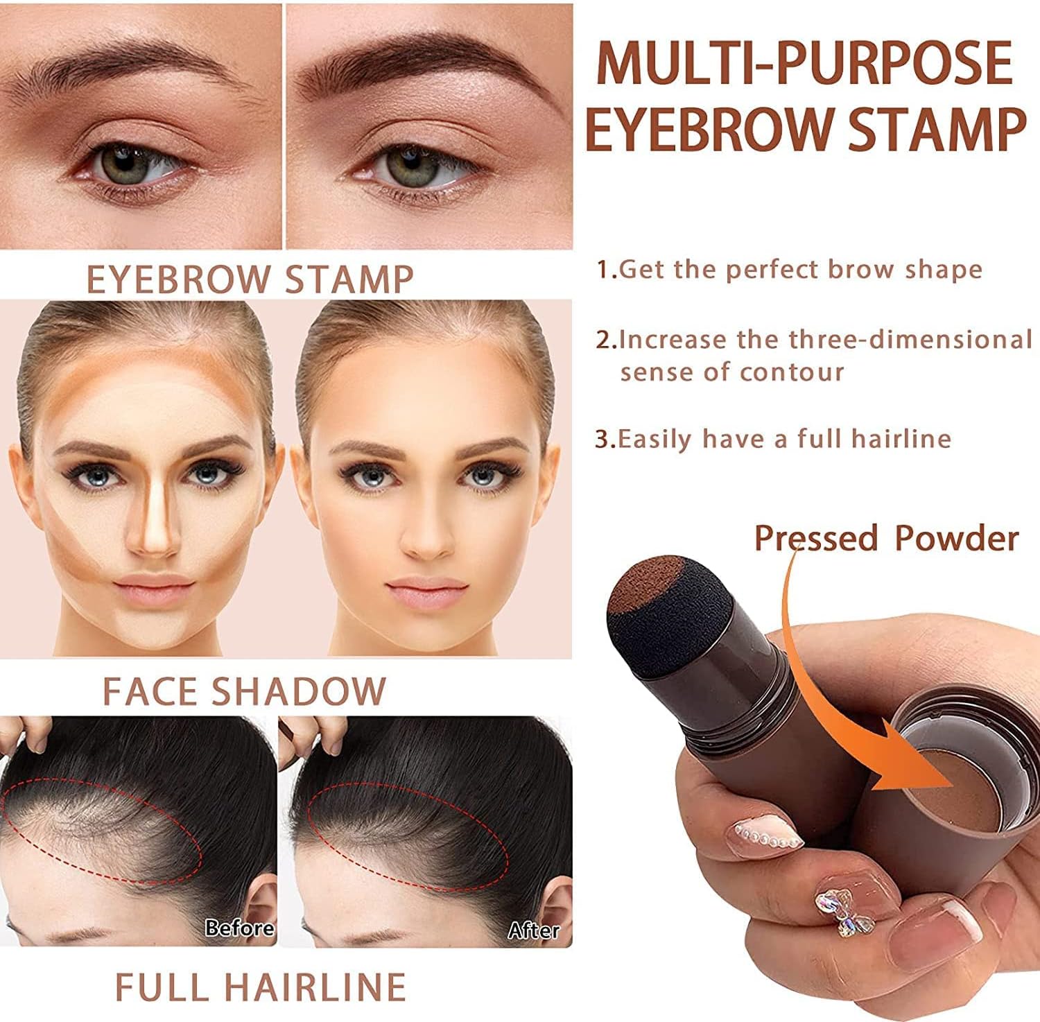 Eyebrow Stamp Shaping Kit With Reusable Eyebrow Stencils