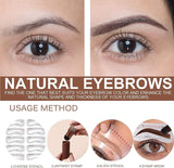 Eyebrow Stamp Shaping Kit With Reusable Eyebrow Stencils
