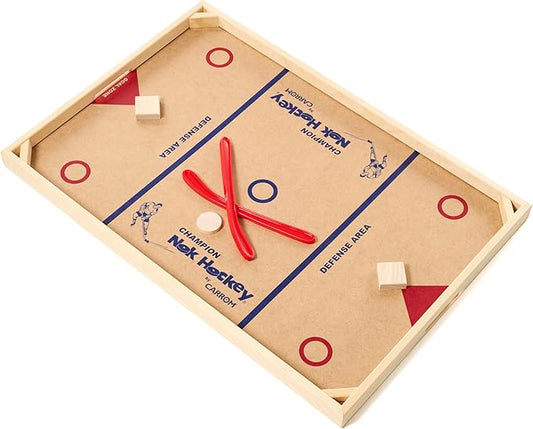 Champion Nok Hockey Game (Standard Size) — Wooden Board Games for Adults & Children