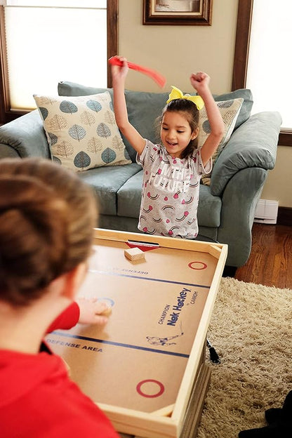Champion Nok Hockey Game (Standard Size) — Wooden Board Games for Adults & Children