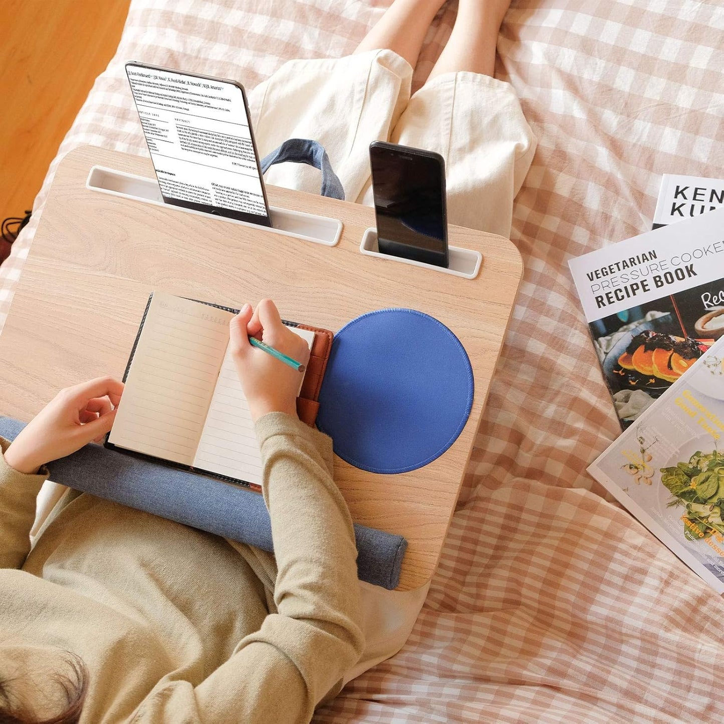Oversized Lap Desk with Cushion