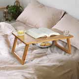 Bamboo Folding Tray Table