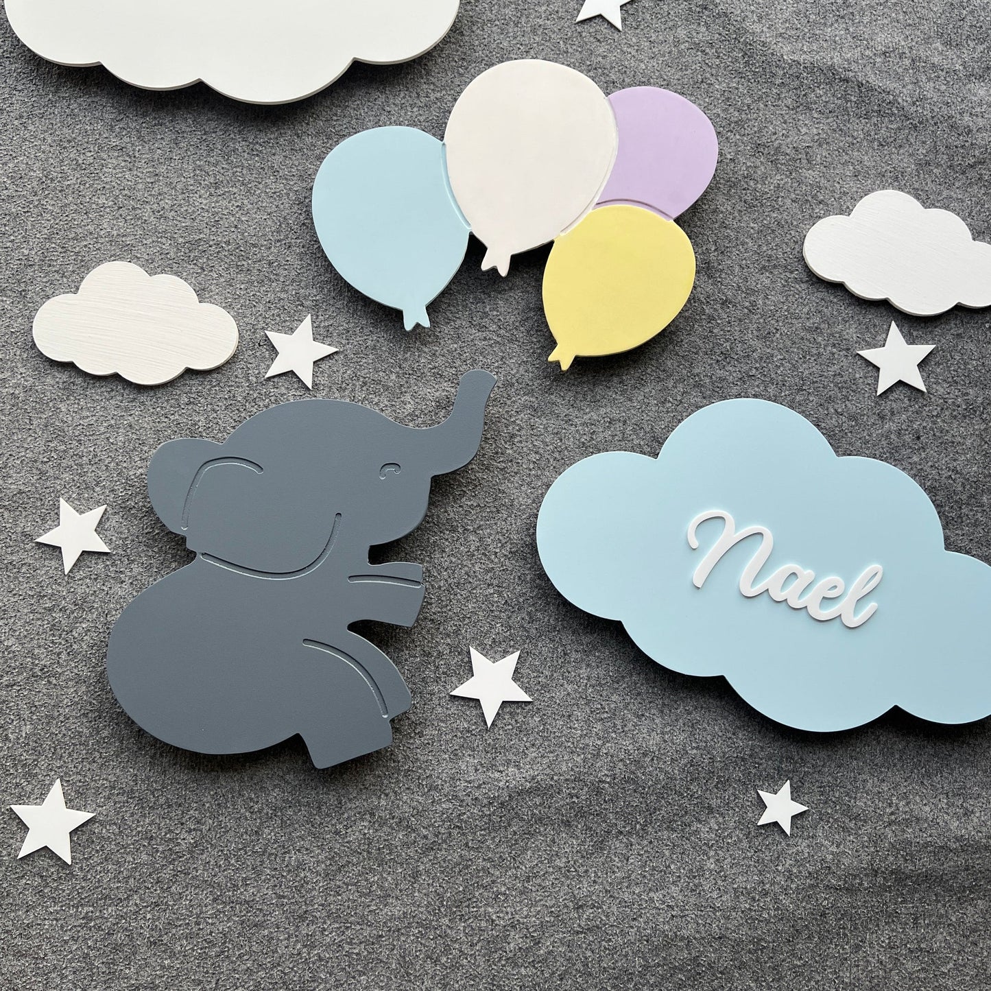 AlphaSouq Elephant Balloon Lamp Set