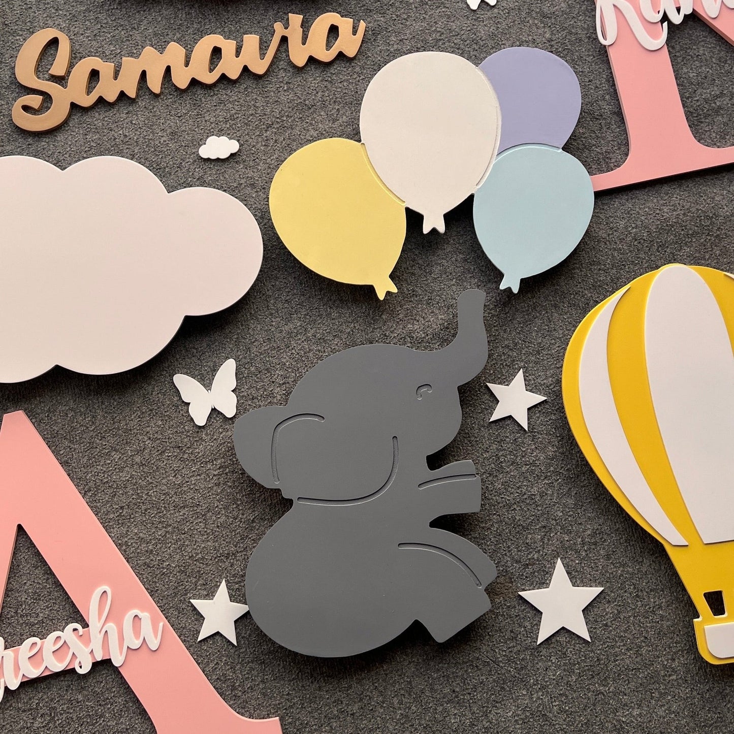 AlphaSouq Elephant Balloon Lamp Set