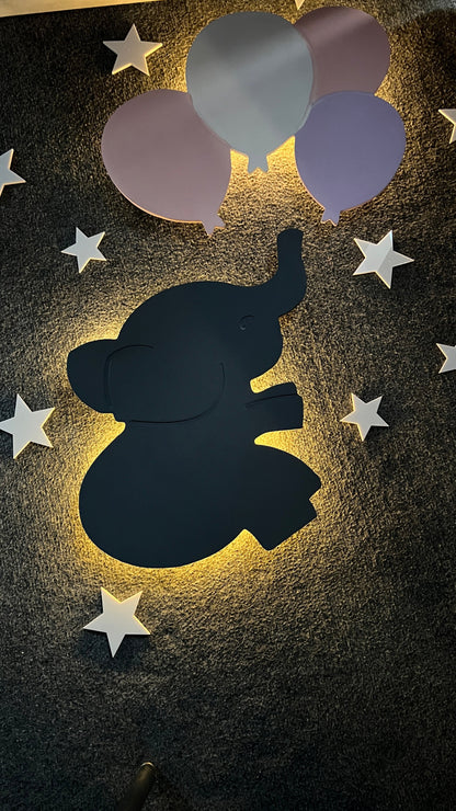 AlphaSouq Elephant Balloon Lamp Set
