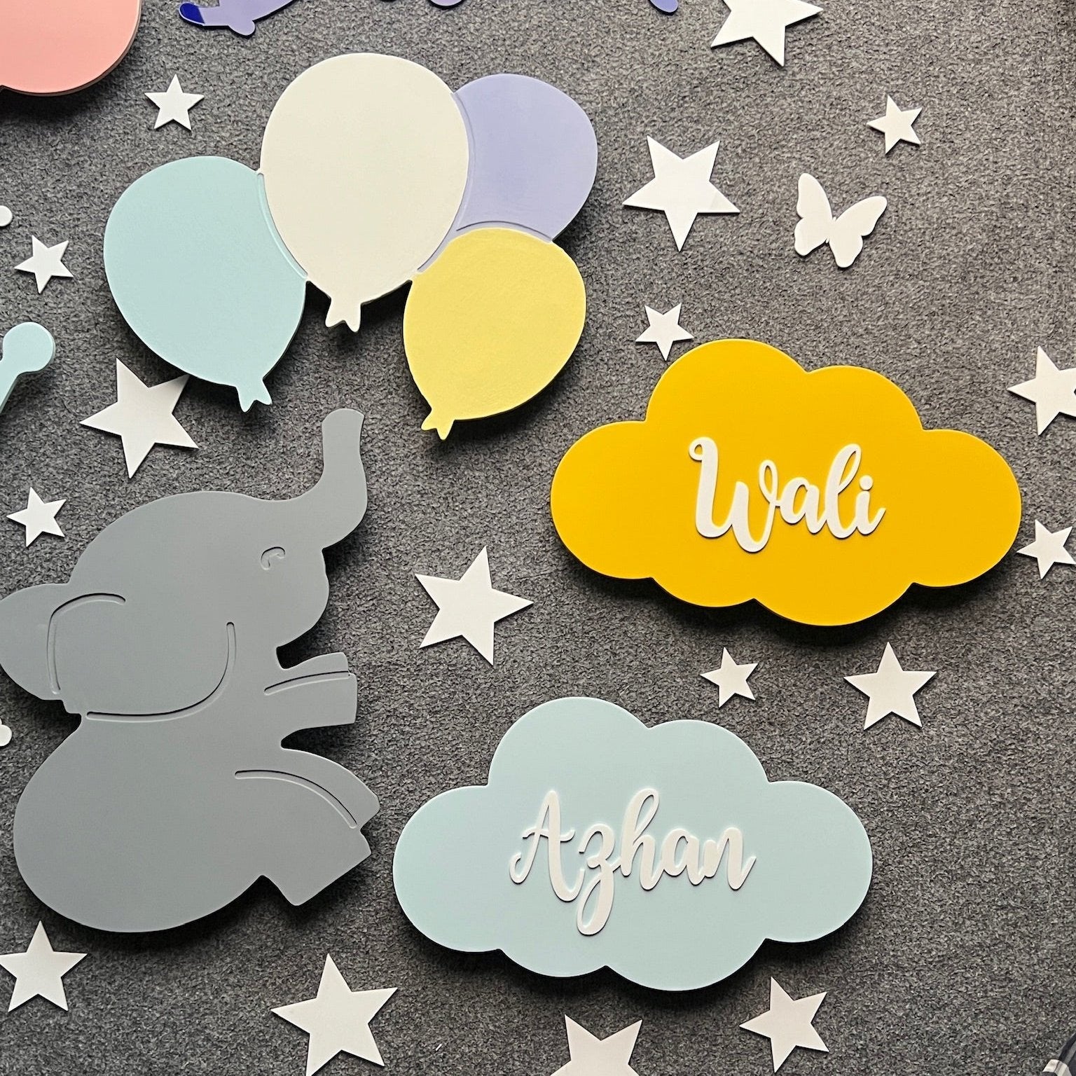 AlphaSouq Elephant Balloon Lamp Set