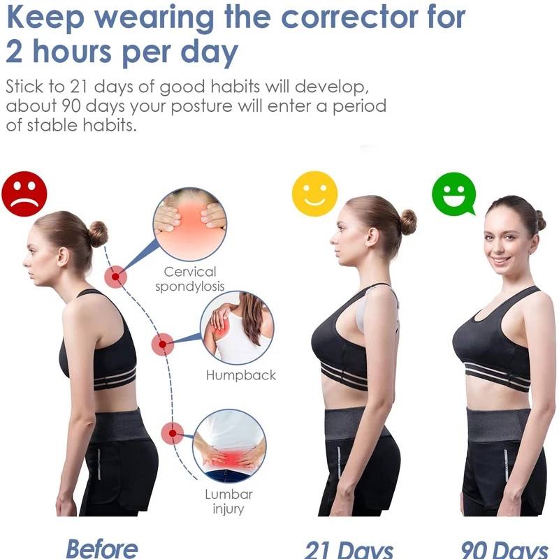 Smart Sensor Posture Corrector Vibration Belt