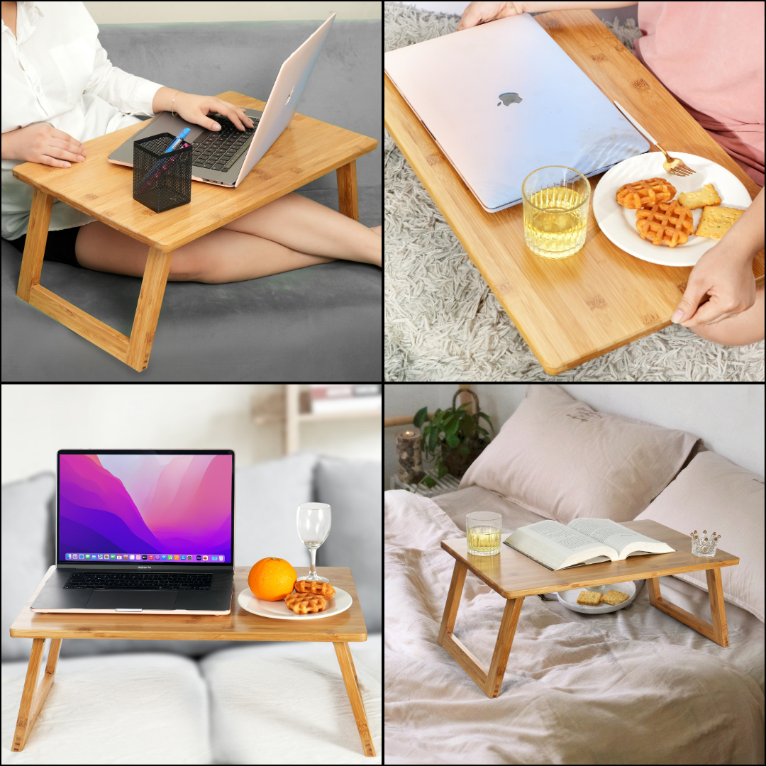 Bamboo Folding Tray Table