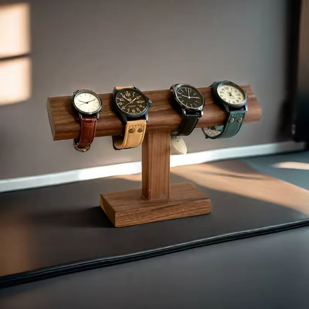 Wooden T-Bar Vintage Bracelet, Chain, Watch, Jewelry Organizer