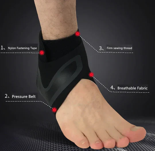 Breathable Elastic Ankle pain relief Brace & Stabilizer