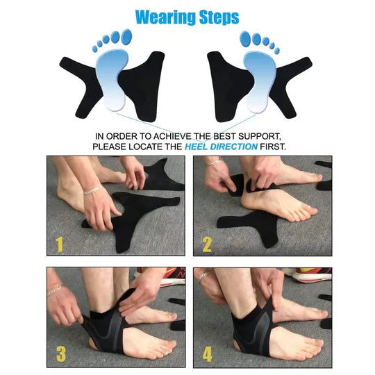 Breathable Elastic Ankle pain relief Brace & Stabilizer