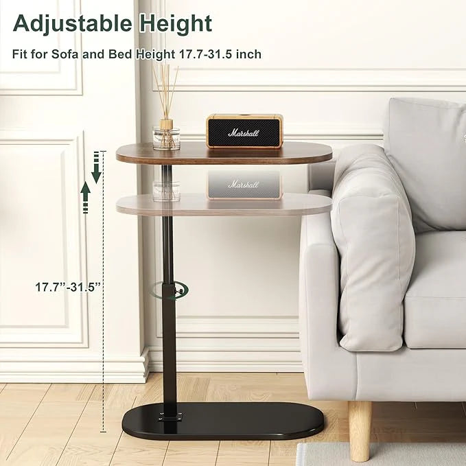 C Shape Adjustable Side Table