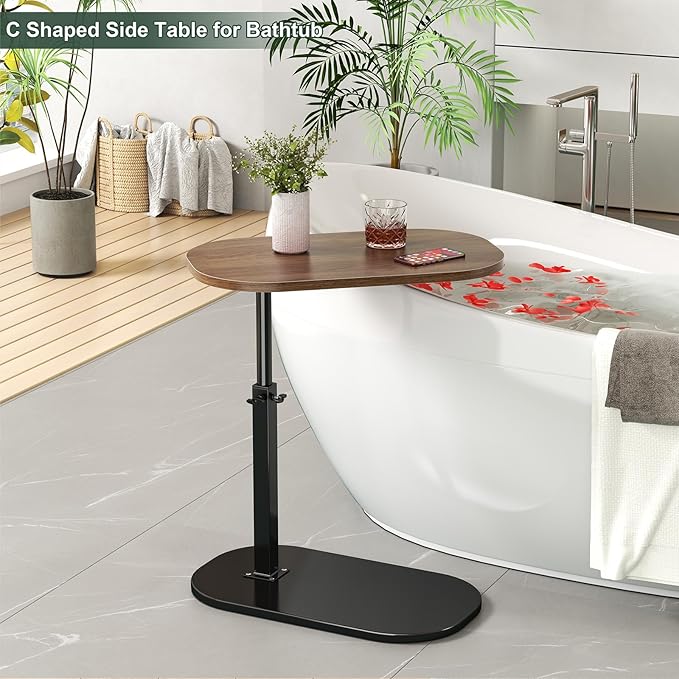 C Shape Adjustable Side Table