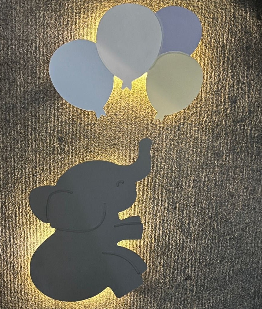 AlphaSouq Elephant Balloon Lamp Set