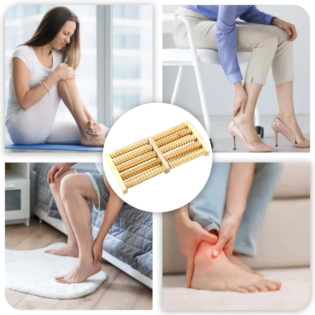 Wooden Reflexology Foot Massager